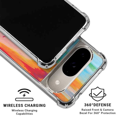 Multicolor Brush Stroke by Etta Vee Google Pixel 10 Clear Case